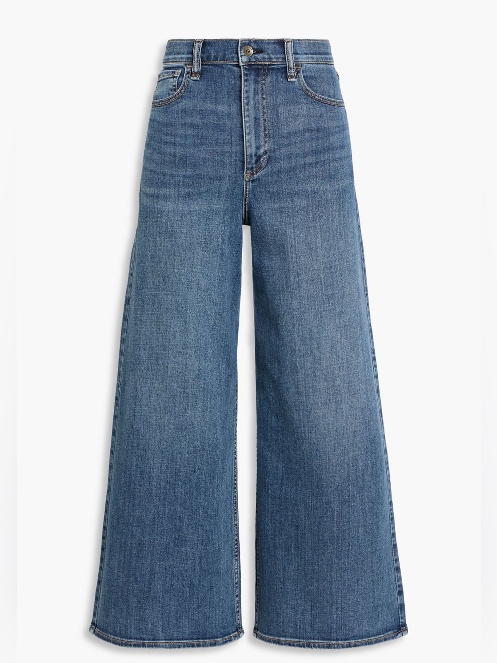 rag & bone Serena cropped Wide Leg High Rise Jeans Blue Denim jeans size 27